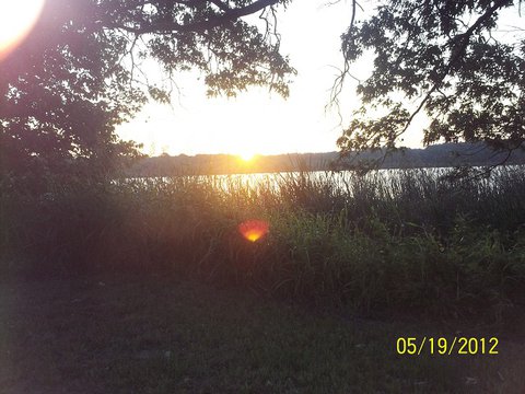 Sunrise from my tent.