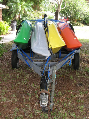 Trailer loaded...not 100% sure of the loading method just yet.