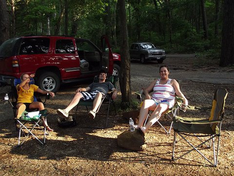 Kids relaxing.