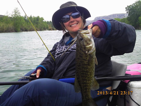 even the wife manages a 4lber