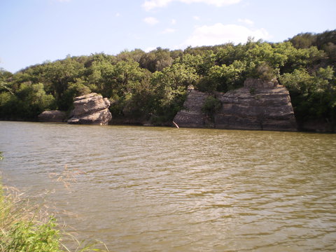 The rock to the right is the one I climbed.