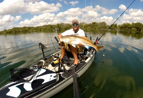 Custom kayak wrap... Fishing w/Scotty Downriggers.