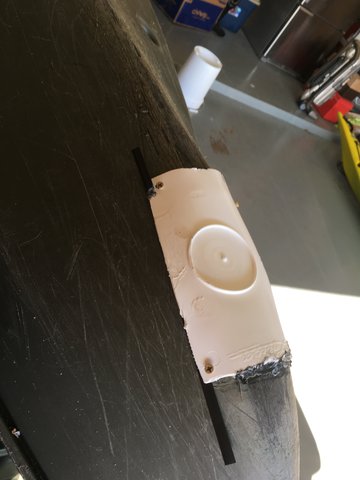 screwed in white patch, placed black spacers in the large gaps, ended up removing screws and just dripping some plastic in there (was worried they'd catch on things just because of hole placement)