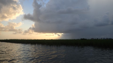 Rain to our east