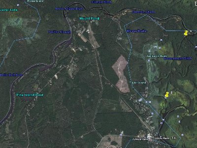 Caddo google earth