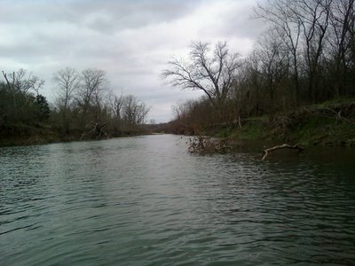 Lookin up creek...